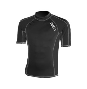 TA-5142BK RASH GUARD KRÓTKI RĘKAW BLACK (MĘSKI)