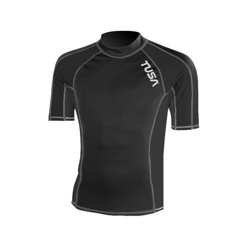 TA-5142BK RASH GUARD KRÓTKI RĘKAW BLACK (MĘSKI)