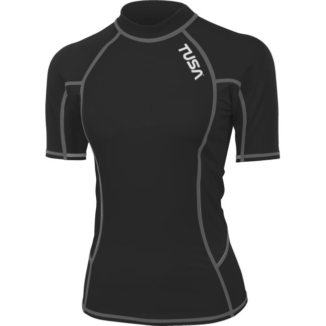 TA-5143BK RASH GUARD krótki rękaw BLACK (damski)